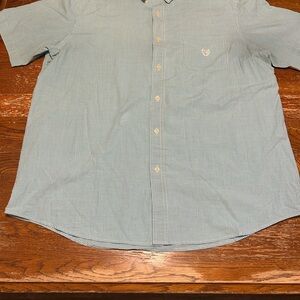 Champs Light Blue Checkered Button Down Shirt